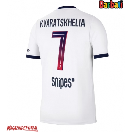 Paris Saint-Germain Khvicha Kvaratskhelia #7 Tricou Fotbal Replică 2026-27 Barbati Deplasare Paris Saint-Germain Khvicha Kvaratskhelia #7 Tricou Fotbal Replică 2026-27 Barbati Deplasare